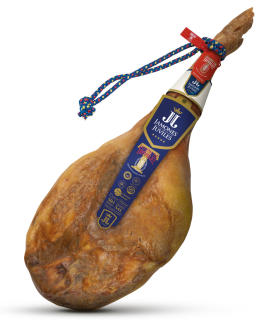 Jamones de Juviles IGP Jamón Serrano Trevélez etiqueta roja Alpujarra