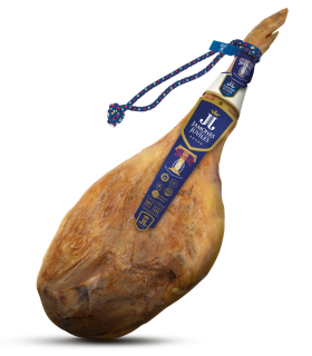 Jamones de Juviles IGP Jamón Serrano Trevélez etiqueta azul Alpujarra